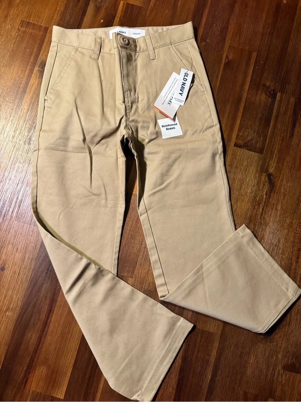 NWT Old Navy Boys Size 7 Straight Built-In Flex Khaki Pants - School Uniform